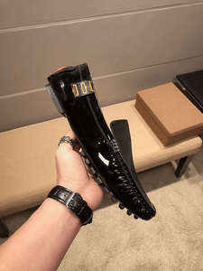 รองเท้าอ็อกซ์ฟอร์ดหนังวัวแท้/ยางลาเท็กซ์  แบบเต็มเมล็ดหนัง พื้นรองเท้าด้านกลางแบบย้อนยุค  บุภายในด้วยยาง  พื้นรองเท้าด้านนอกและผ้า  สำหรับทุกฤดู  แบบโฟม - Product Image 5