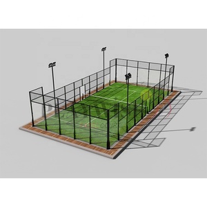 Campo deportivo al por mayor pista <span class=keywords><strong>de</strong></span> pádel individual pista <span class=keywords><strong>de</strong></span> pádel interior pista <span class=keywords><strong>de</strong></span> pádel panorámica completa - Product Image 2