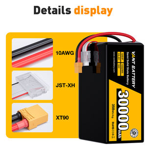 צפיפות אנרגיה 350wh/kg <span class=keywords><strong>12s</strong></span> 44.4v 10c 30000mah סוללה lipo מצב מוצק עבור רחפנים - Product Image 3