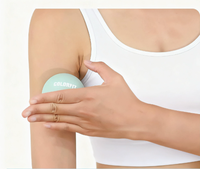 Balle de massage ronde en gel de silice Fascia, 50 mm, pour la relaxation musculaire, utilisation sur la tête, les pieds, les jambes - Fabriqué en Chine