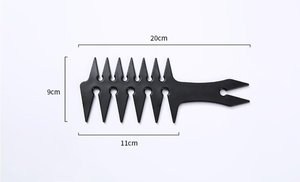Peigne à tête d'huile de galvanoplastie pour barbier Peigne à cheveux pointu à dents larges pour hommes <span class=keywords><strong>Coiffure</strong></span> rétro Peigne à dents larges pour hommes Vente en gros - Product Image 2