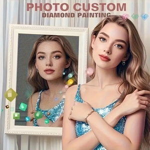 Kit de peinture au diamant <span class=keywords><strong>personnalisé</strong></span> avec <span class=keywords><strong>photo</strong></span>, MOQ=1 - Art au diamant DIY avec photos personnelles et livraison directe - Product Image 2