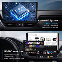 Radio para Auto con GPS de 9 Pulgadas, 12+256G/6+128G, Android 13, CarPlay Inalámbrico, Android Auto, Pantalla Táctil, Reproductor MP5, Amplificador, 1 Año de Garantía