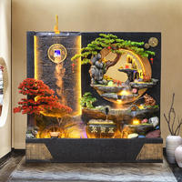 Panneau mural de rideau d'eau, décoration de fontaine d'eau, salon, bureau, cour, villa, ornements porte-bonheur