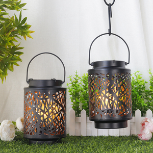 مصابيح فانوس شمسية خارجية مصابيح شمسية معلقة مصباح ديكور الحديقة مع مقبض ليد - Product Image 6