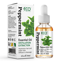Huile Essentielle de Menthe Poivrée en Gros, Fournisseur en Vrac, Distillée à la Vapeur pour Diffuseur, Massage, Soins de la Peau, Aromathérapie, OEM, ODM