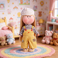 Poupée Patate Style Vintage 24CM, Poupée à Habiller Kawaii avec Cheveux Longs et Raides, Tenues, Jouet de Collection, Ornement avec Boîte Cadeau pour Filles