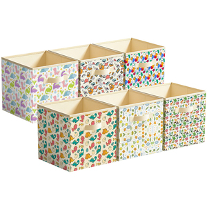 Organisateur de bacs imprimés pliables durables personnalisés bon marché, boîte à jouets, bacs en tissu, rangement pliable pour jouets d'enfants - Product Image 2