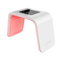 Masque de beauté LED rechargeable par USB, 7 modes de couleur, contrôleur détachable, appareil de spa facial à domicile
