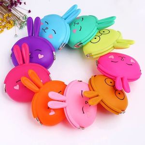 Luxury Kawaii Rabbit Custom Mini Silicone <b>Wallet</b> <b>Small</b> Women's Clutch Bag with Unique Coin Pouch for Kids & Cardholders - Product Image 3