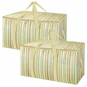Bolsas de Almacenamiento Extra Grandes, Bolsas de Mudanza Resistentes con Cierre y Asas Reforzadas, Bolsa de Viaje Plegable Grande - Product Image 1