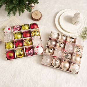 Shatterproof Plastic <b>Christmas</b> Balls <b>Box</b> <b>Christmas</b> Tree Decoration Ornaments Xmas Ball for Xmas Holiday Wreath Garland - Product Image 2