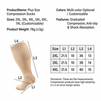 Chaussettes de compression sportives respirantes en gros pour la course, le fitness, l'avion, le soulagement de l'œdème, soutien du genou, hauteur genou