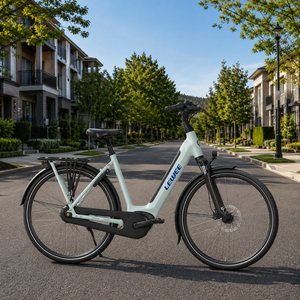 Vélo électrique urbain à faible encombrement de 28 pouces, moteur central 36V 540Wh, <span class=keywords><strong>8</strong></span> vitesses, frein à disque hydraulique, vélo électrique pour adultes - Product Image 4