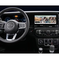 Reproductor Multimedia para Auto con Pantalla Táctil Dual de 10.25 Pulgadas, Navegación CarPlay y Android Auto para Jeep Wrangler 2018-2023, Compatible con LHD y RHD