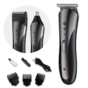 PRITECH 3 in 1 Ergonomically Design Cordless Operated Rechargeable Man Beard Nose Trimmer Hair trimmer Clipper