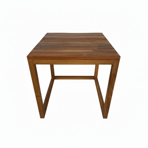 Table carrée grande, entièrement en bois massif, démontable - Product Image 1