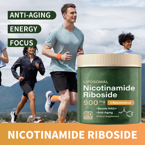 OEM Formula EEffective spedizione rapida NAD + resveratrolo liposomiale Nicotinamide Riboside Nad integratore 900mg 80 pz capsule - Product Image 5