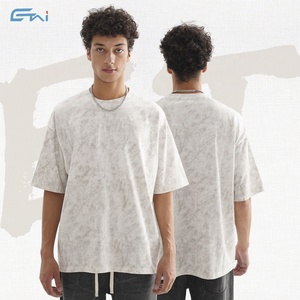 เสื้อยืดวินเทจสำหรับผู้ชายผ้าคอตตอนไซส์ใหญ่พิเศษสำหรับสตรีทแวร์ผ้าคอตตอน330 GSM ไซส์ใหญ่พิเศษพิมพ์ลายไม่ซ้ำใคร - Product Image 1