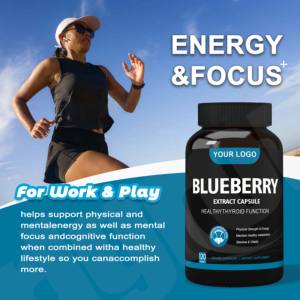 Capsules d'extrait de myrtille antioxydant <span class=keywords><strong>Capsule</strong></span> molle de myrtille Supplément de soins de santé - Product Image 5