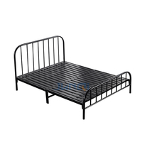 Lit simple pliable moderne avec cadre en métal, lit en fer, prix bas, dubaï