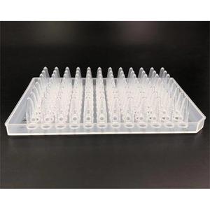 Placa de microplacas de laboratorio de plástico de 96 pocillos y 0.2 ml para PCR, tipo media falda - Product Image 2