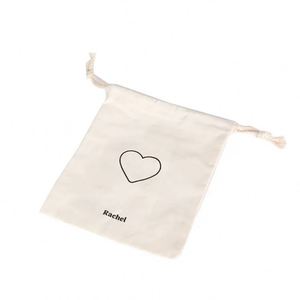 ถุงผ้าแคนวาสพิมพ์ลายตามสั่ง ถุงผ้าฝ้ายแบบมีเชือกผูกพร้อมโลโก้ - Product Image 1