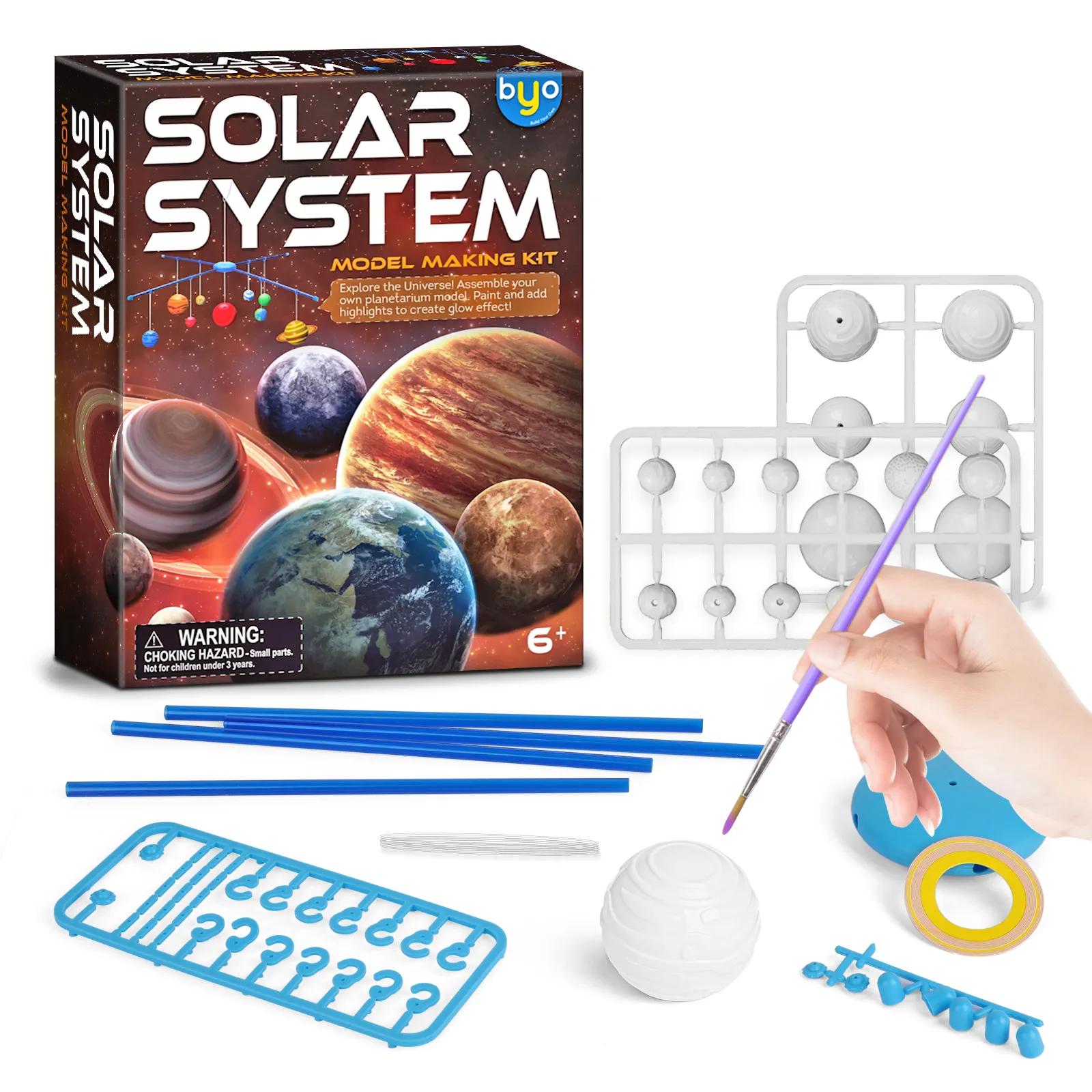 Kinder DIY Lernspiel zeug Montieren Sie neun Planeten spielzeug Kinder Pädagogisches DIY Sonnensystem Planet Spielzeug für Kinder