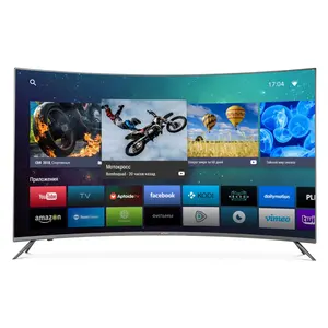 Cheap curved tv 55 hd 4K television smart led tv 65 inch 4K Curved Smart TV Real HDR Thin Television For Sale