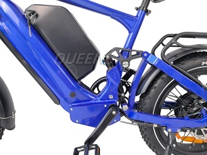 Bicicleta Eléctrica Híbrida de Montaña con Doble Motor y Batería de 52V 1000W 1500W 60V 2000W, Neumáticos Anchos, para Adultos - Product Image 4