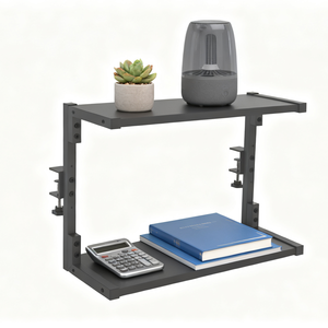 <span class=keywords><strong>CHICON</strong></span> Standing Clamp-On Metal Single Tier Desk Organizer Estantería Soporte para dispositivos de juego Almacenamiento de joyas-Multifunción - Product Image 4