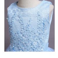 Robe de princesse pour filles, douce, à volants, en taffetas, pour mariage, cérémonie, concours de beauté, mini-robe à manches évasées, écologique, été