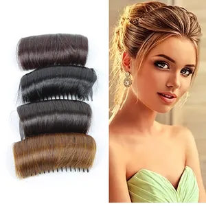 Tóc Bun tổng hợp vô hình tóc giả Clip không đồng đều khối lượng chèn thêm phụ nữ tóc khối lượng miếng đệm tóc với lược