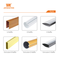 Paneles de Techo Lineales de Aluminio para Decoración Interior, Techo Extensible de Metal, Paneles Suspendidos para Hoteles, Venta al Por Mayor de Fábrica Moderna