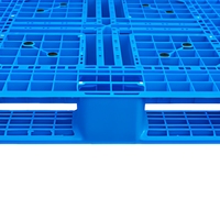 Palette Euro 4 voies double face en plastique pour entrepôt avec base à cadre et plateau ouvert pour la manutention logistique