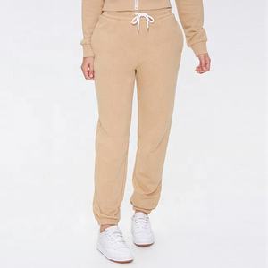 Pantalon de survêtement cargo décontracté en molleton de coton pour femme 2026 – Écologique, idéal pour l'hiver, le sport, la gym et la détente avec cordon de serrage - Product Image 1
