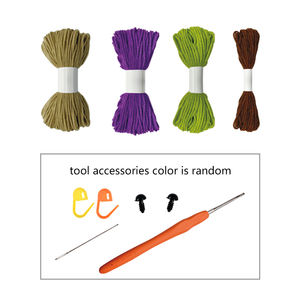 Buatan tangan disesuaikan DIY simulasi tanaman Gambar boneka Crochet ungu, buatan tangan, tersedia dengan harga grosir - Product Image 5