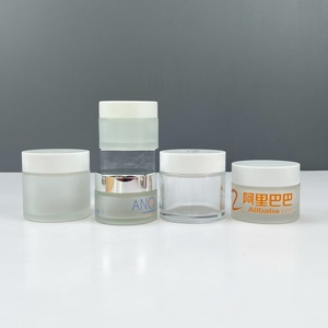 Matte Black Wide Mouth Glass Jar 1oz 5ml to 100ml Range with Lid for Cosmetics Screen Printing Surface Glass Cosmetic Jar - Product Image 4