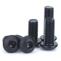 Sekrup Baut Allen Kepala Tombol Hexagon Hex Socket Grade Hitam Baja Tahan Karat 304 A2-70 M2 M2.5 M3 M4 M5 M6