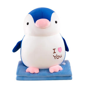 Peluche <span class=keywords><strong>de</strong></span> <span class=keywords><strong>Pingüino</strong></span>, Juguete <span class=keywords><strong>de</strong></span> Peluche Corto, Cojín <span class=keywords><strong>de</strong></span> Oficina para <span class=keywords><strong>Aire</strong></span> <span class=keywords><strong>Acondicionado</strong></span>, Edredón Fresco <span class=keywords><strong>de</strong></span> Verano, 31cm-50cm, pp, Venta al por Mayor para Comercio Exterior - Product Image 4