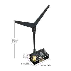 1.2g 1.2GHz 1W 1000mW Receiver VRX & <span class=keywords><strong>Transmitter</strong></span> VTX Video Truyền mô-đun cho FPV <span class=keywords><strong>rc</strong></span> đua máy bay không người lái với hình chữ Y ăng ten - Product Image 6