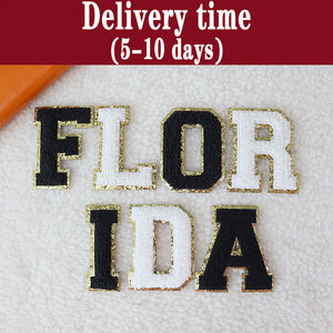 RTS Indiana любое письмо «DIY» Аксессуары для одежды Железная нашивка из синели - Product Image 3