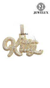 Meilleur Prix Nouvelle Arrivée Luxe Plaqué Or Argent 925 Certifié IGI Breloques Hip Hop Forme Croix Serties de Pierres Unisexe Style Statement - Product Image 3