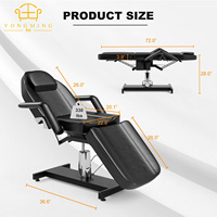 360 mise à niveau rotative hydraulique Spa Salon de beauté lit de cils lit de massage professionnel esthéticienne chaise de tatouage lit de visage
