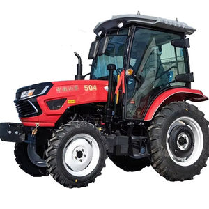 Tracteur agricole diesel à roues 4x4 de 50 CV avec moteur, boîte de vitesses et pompe pour usage agricole - Product Image 1
