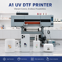 Impresora UV DTF de Formato Grande XM A1, Impresora de Transferencia UV Industrial, Impresora de Etiquetas de Cristal UV para Producción de Adhesivos de Transferencia Personalizados
