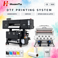Imprimante textile DTF à film de transfert thermique de 600 mm de largeur avec 2 têtes I3200-A1 pour l'impression sur t-shirts, vêtements et tissus
