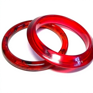 Handmade <b>Resin</b> Bangle for Women, Unique Artistic <b>Resin</b> Bracelet with Glossy Finish, Modern Statement Bangle, Lightweight Fashion - Product Image 1