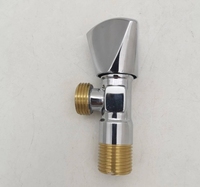 Connecteur de toilette en cuivre vanne d'angle en laiton à 90 degrés vanne d'angle de salle de bain vanne d'arrêt d'angle en laiton