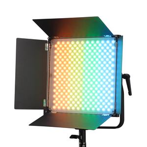 Iluminación Fotográfica Ajustable Más Vendida, Panel LED Giratorio de 360°, Control por Aplicación/DMX, Luz de Relleno RGB, Temperatura de Color Ajustable - Product Image 1